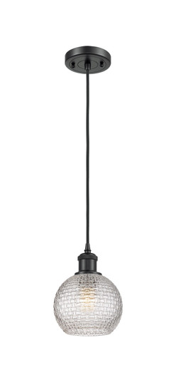 Ballston One Light Mini Pendant in Matte Black (405|516-1P-BK-G122C-6CL)