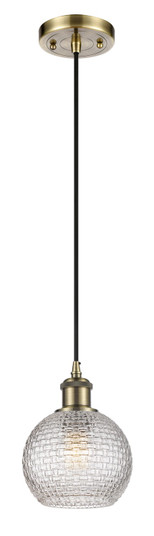 Ballston One Light Mini Pendant in Antique Brass (405|516-1P-AB-G122C-6CL)