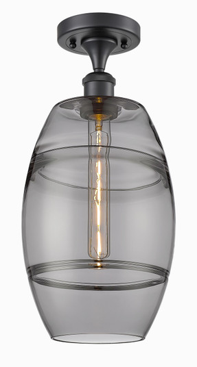 Ballston One Light Semi-Flush Mount in Matte Black (405|516-1C-BK-G557-8SM)