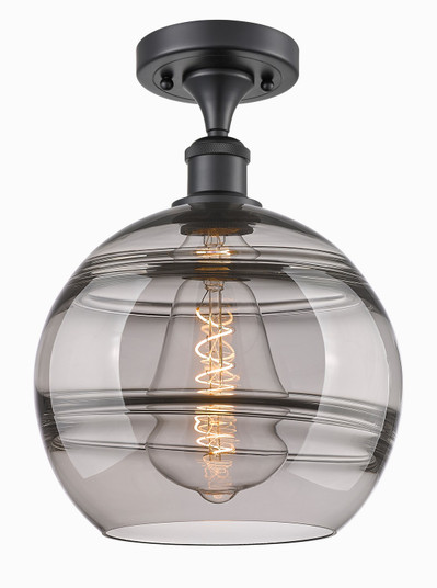 Ballston One Light Semi-Flush Mount in Matte Black (405|516-1C-BK-G556-10SM)