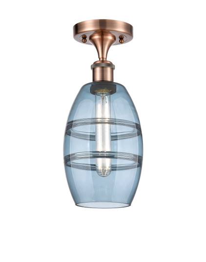 Ballston LED Semi-Flush Mount in Antique Copper (405|516-1C-AC-G557-6BL)