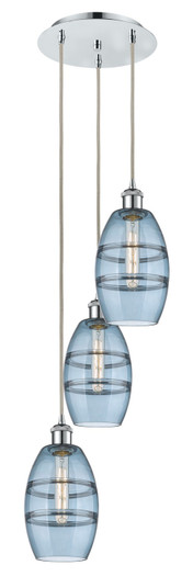 Ballston Three Light Pendant in Polished Chrome (405|113B-3P-PC-G557-6BL)
