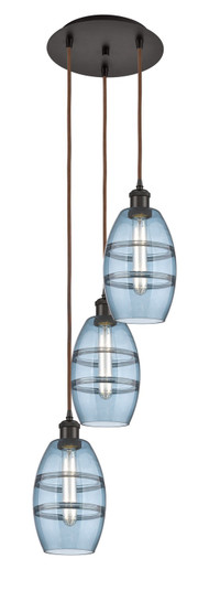 Ballston Three Light Pendant in Oil Rubbed Bronze (405|113B-3P-OB-G557-6BL)