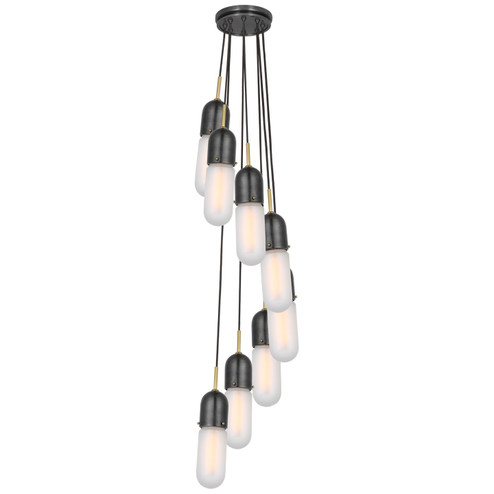 Junio LED Pendant in Bronze and Brass (268|TOB 5646BZ/HAB-FG-8)