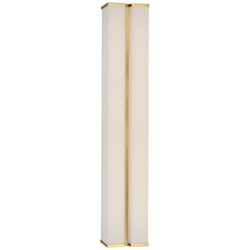 Vernet LED Wall Sconce in Hand-Rubbed Antique Brass and Linen (268|PCD 2252HAB/L)