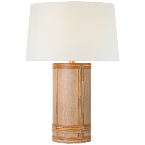 Lignum LED Table Lamp in Light Oak and Natural Rattan (268|MF 3010LO/NRT-L)