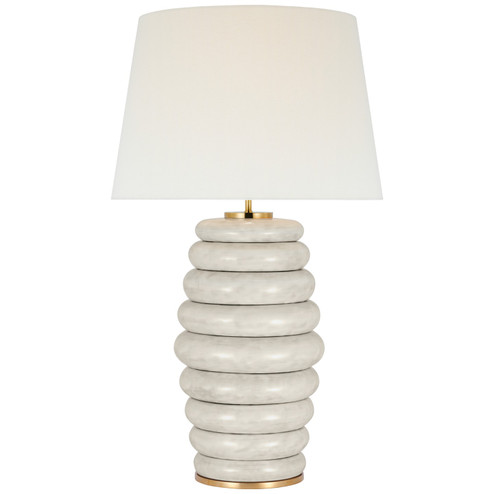 Phoebe LED Table Lamp in Antiqued White (268|KW 3621AWC-L)