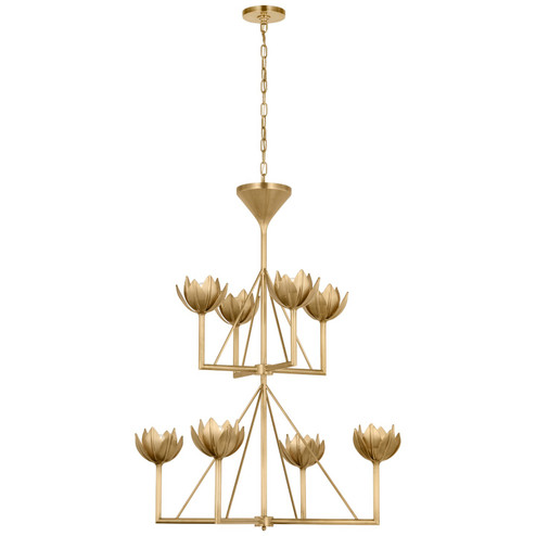 Alberto Eight Light Chandelier in Antique-Burnished Brass (268|JN 5005AB)