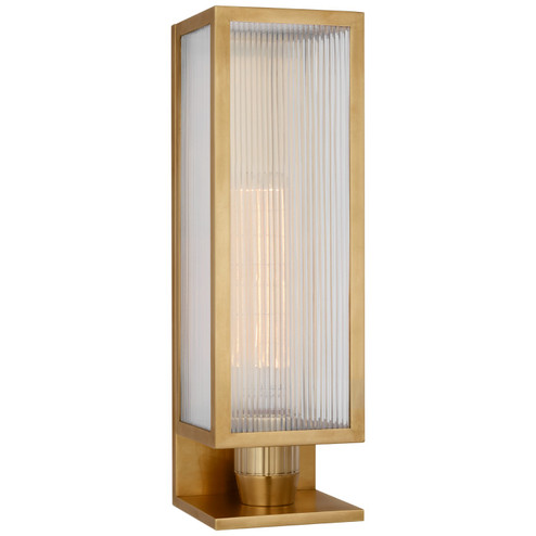 York LED Outdoor Wall Sconce in Soft Brass (268|BBL 2185SB-CRB)