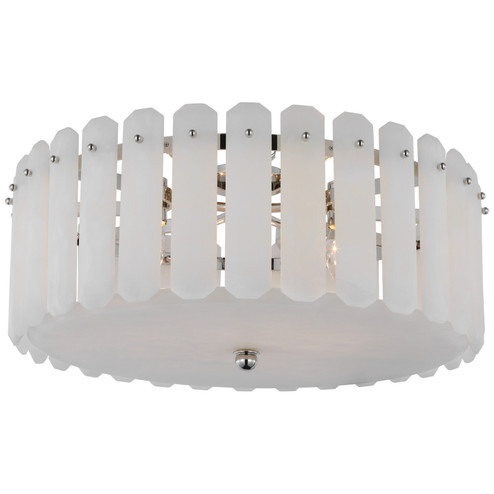 Bonnington Five Light Flush Mount in Polished Nickel (268|ARN 4126PN-ALB)