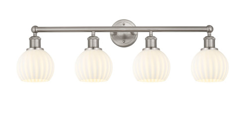 Edison LED Bath Vanity in Brushed Satin Nickel (405|616-4W-SN-G1217-6WV)