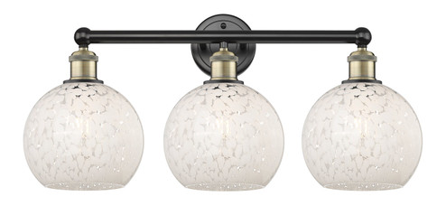 Edison Three Light Bath Vanity in Black Antique Brass (405|616-3W-BAB-G1216-8WM)