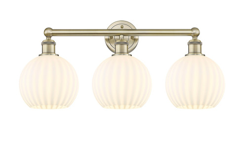 Edison LED Bath Vanity in Antique Brass (405|616-3W-AB-G1217-8WV)