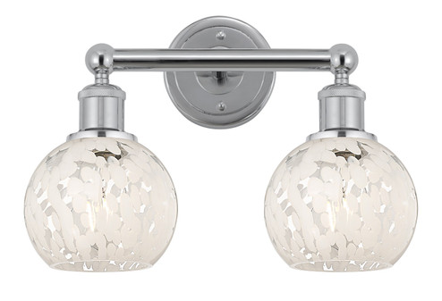 Edison Two Light Bath Vanity in Polished Chrome (405|616-2W-PC-G1216-6WM)