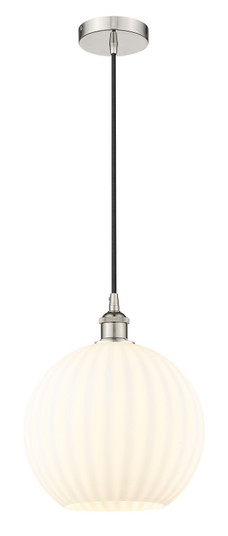 Edison One Light Mini Pendant in Polished Nickel (405|616-1P-PN-G1217-12WV)