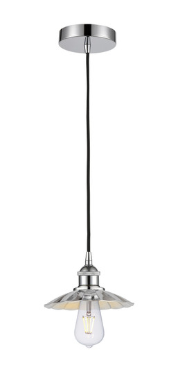 Edison One Light Mini Pendant in Black Antique Brass (405|616-1P-BAB-M17-BK)