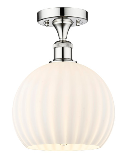 Edison One Light Semi-Flush Mount in Polished Chrome (405|616-1F-PC-G1217-10WV)