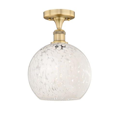 Edison LED Semi-Flush Mount in Brushed Brass (405|616-1F-BB-G1216-10WM)