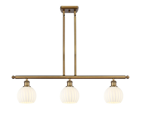 Ballston LED Island Pendant in Brushed Brass (405|516-3I-BB-G1217-6WV)