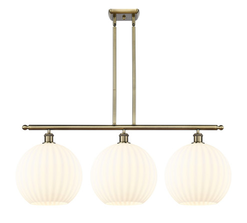 Ballston LED Island Pendant in Antique Brass (405|516-3I-AB-G1217-12WV)