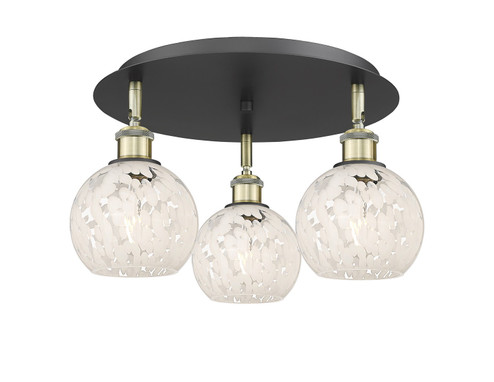 Ballston LED Flush Mount in Black Antique Brass (405|516-3C-BAB-G1216-6WM)