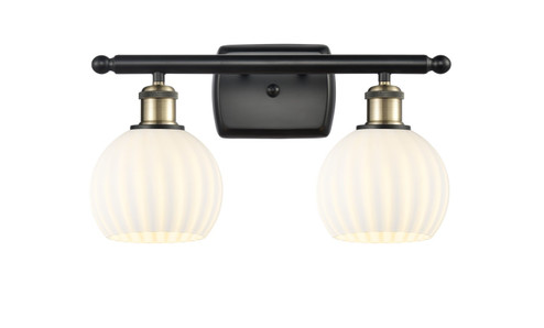 Ballston LED Bath Vanity in Black Antique Brass (405|516-2W-BAB-G1217-6WV)