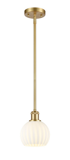 Ballston LED Mini Pendant in Satin Gold (405|516-1S-SG-G1217-6WV)