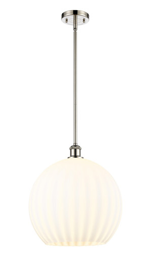 Ballston One Light Pendant in Polished Nickel (405|516-1S-PN-G1217-14WV)