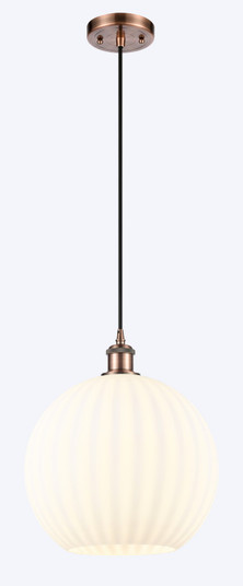 Ballston One Light Mini Pendant in Antique Copper (405|516-1P-AC-G1217-12WV)