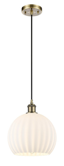 Ballston LED Mini Pendant in Antique Brass (405|516-1P-AB-G1217-10WV)