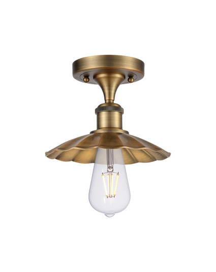 Ballston One Light Semi-Flush Mount in Brushed Brass (405|516-1C-BB-M17-BB)