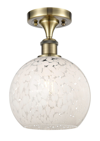 Ballston One Light Semi-Flush Mount in Antique Brass (405|516-1C-AB-G1216-8WM)
