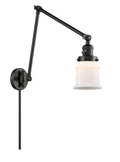 Franklin Restoration LED Swing Arm Lamp in Matte Black (405|238-BK-G181S)
