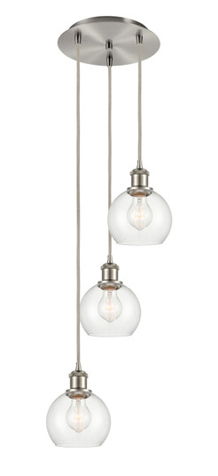 Ballston LED Pendant in Brushed Satin Nickel (405|113B-3P-SN-G122-6)