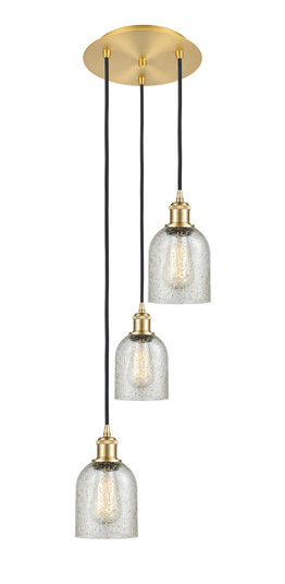 Ballston Three Light Pendant in Satin Gold (405|113B-3P-SG-G259)