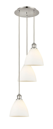 Ballston Three Light Pendant in Polished Nickel (405|113B-3P-PN-GBD-751)