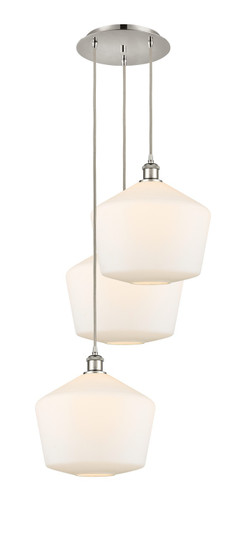 Ballston LED Pendant in Polished Nickel (405|113B-3P-PN-G651-12)