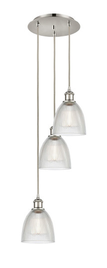 Ballston LED Pendant in Polished Nickel (405|113B-3P-PN-G382)