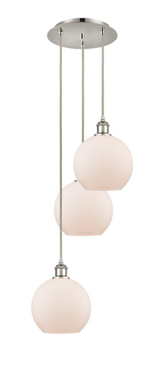 Ballston Three Light Pendant in Polished Nickel (405|113B-3P-PN-G121-8)