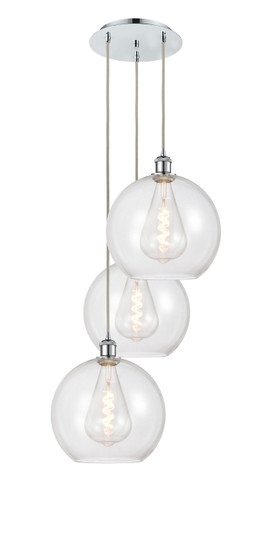 Ballston Three Light Pendant in Polished Chrome (405|113B-3P-PC-G122-12)