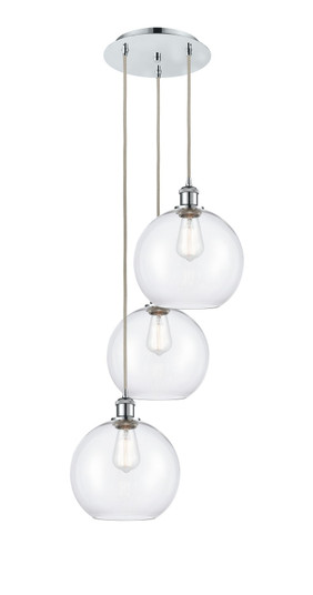 Ballston LED Pendant in Polished Chrome (405|113B-3P-PC-G122-10)