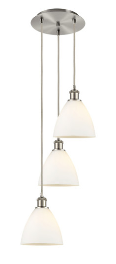Ballston Three Light Pendant in Brushed Brass (405|113B-3P-BB-GBD-754)
