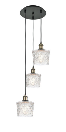 Ballston LED Pendant in Black Antique Brass (405|113B-3P-BAB-G402)