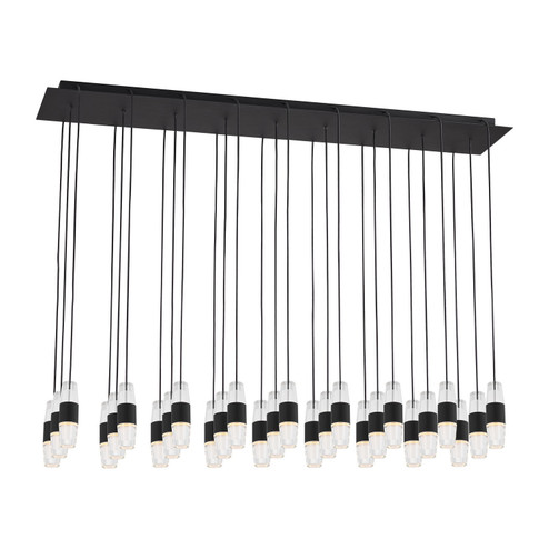 Lassell LED Chandelier in Nightshade Black (182|SLCH38727B-277)