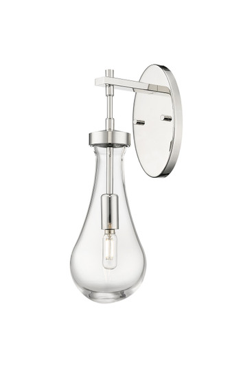 Downtown Urban One Light Wall Sconce in Polished Nickel (405|451-1W-PN-G451-5CL)