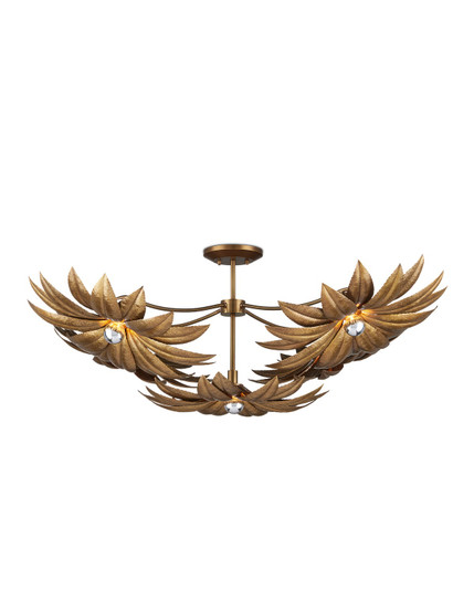 Alithea Collection Five Light Semi-Flush Mount in Antique Brass (142|9000-1158)