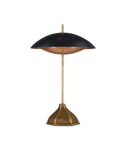 Domville Table Lamp Two Light Table Lamp in Antique Brass/Black (142|6000-0912)