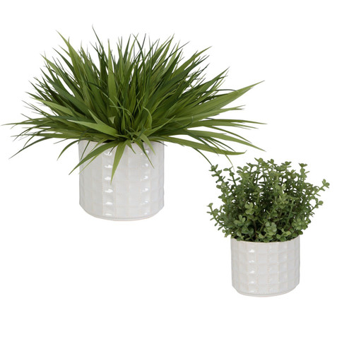 Edgewood Greenery, Set/2 in White (52|60211)