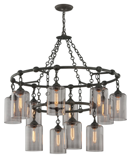 Gotham 12 Light Chandelier in Aged Pewter (67|F4425-APW)