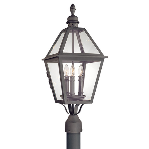 Townsend Three Light Post Lantern in Textured Black (67|P9625-TBK)